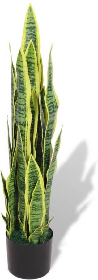 The Living Store Sanseveria Kunstplant 90 cm Levensecht 30 bladeren Groen