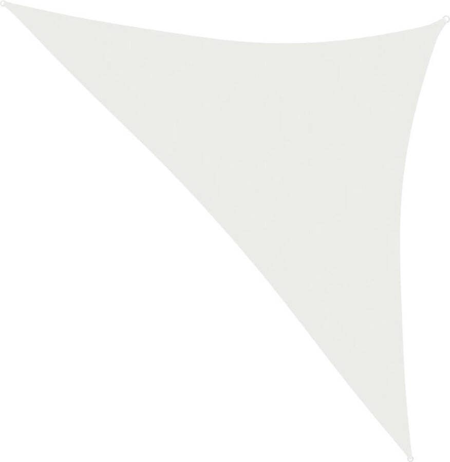 The Living Store Schaduwdoek HDPE 2.5 x 2.5 x 3.5 m Wit