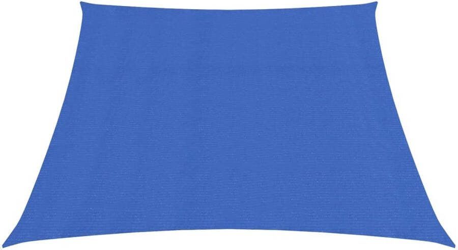 The Living Store Schaduwdoek HDPE 3 4 x 2 m Blauw