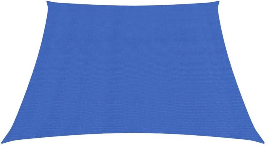 The Living Store Schaduwdoek HDPE 3 4 x 2 m Blauw