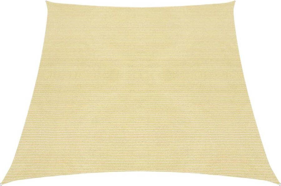 The Living Store Schaduwdoek HDPE Beige 3 4 x 2 m UV-bestendig