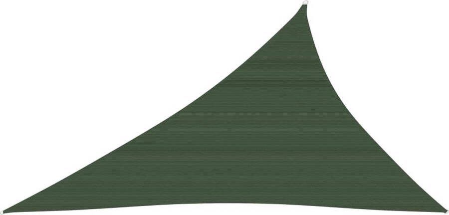 The Living Store Schaduwdoek HDPE Donkergroen 3x4x5m Uv-bestendig