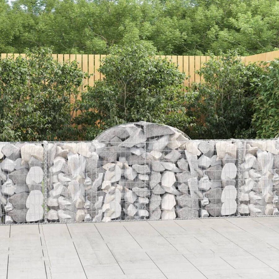 The Living Store Schanskorf Gabion 200 x 30 x 80 100 cm Gegalvaniseerd ijzer