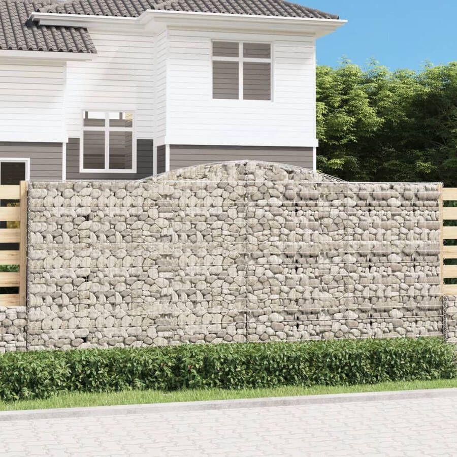 The Living Store Schanskorf Gabion 400 x 30 x 180 200 cm Roestbestendig Gegalvaniseerd IJzer