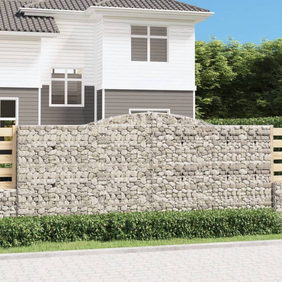 The Living Store Schanskorf Gabion Gegalvaniseerd ijzer 400x30x160 180 cm 3.5 mm draad