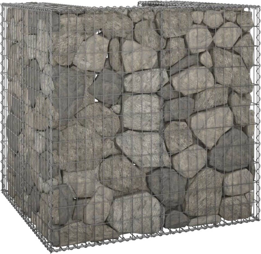 The Living Store Schanskorf Mand Containeromheining 110 x 100 x 110 cm Gegalvaniseerd staal