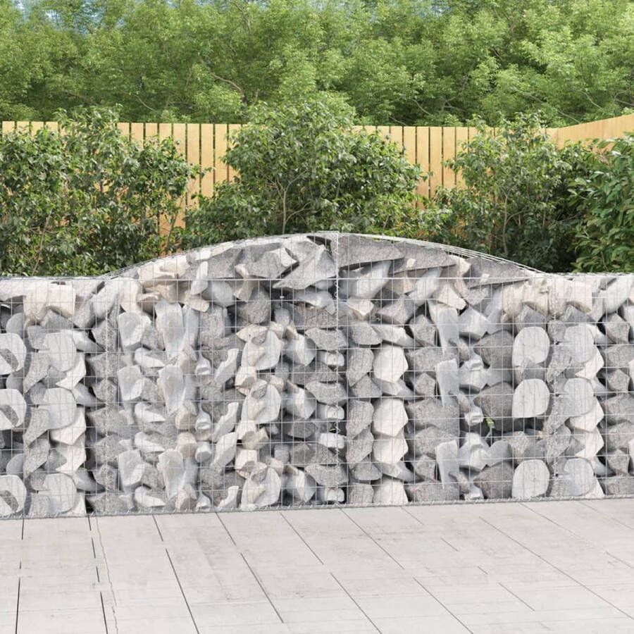 The Living Store Schanskorf Tuinafscheiding 400 x 50 x 100 120 cm Gegalvaniseerd ijzer