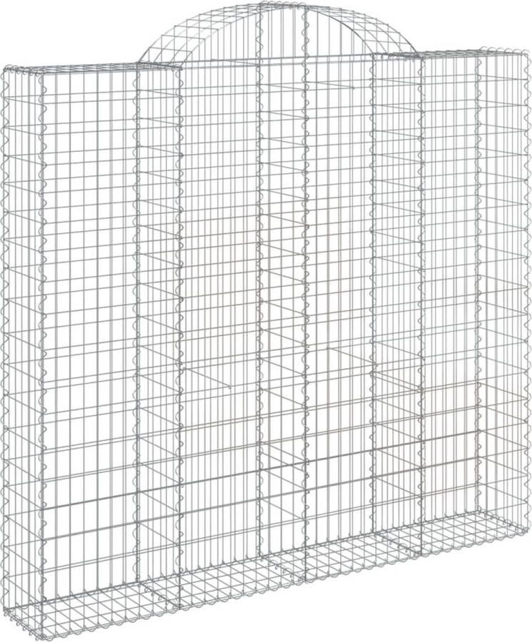 The Living Store Schanskorven Gabion wanden 200 x 30 x 180 200 cm Duurzaam gegalvaniseerd 11 stuks