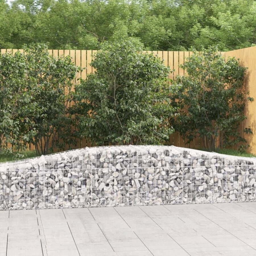 The Living Store Schanskorven Tuinafscheiding 400x50x40 60 cm Duurzaam gegalvaniseerd ijzer