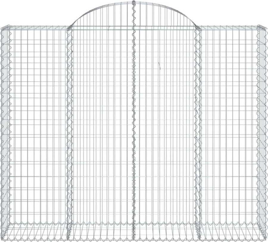 The Living Store Schanskorven Tuinbarrières 200x50x160 180 cm gegalvaniseerd ijzer