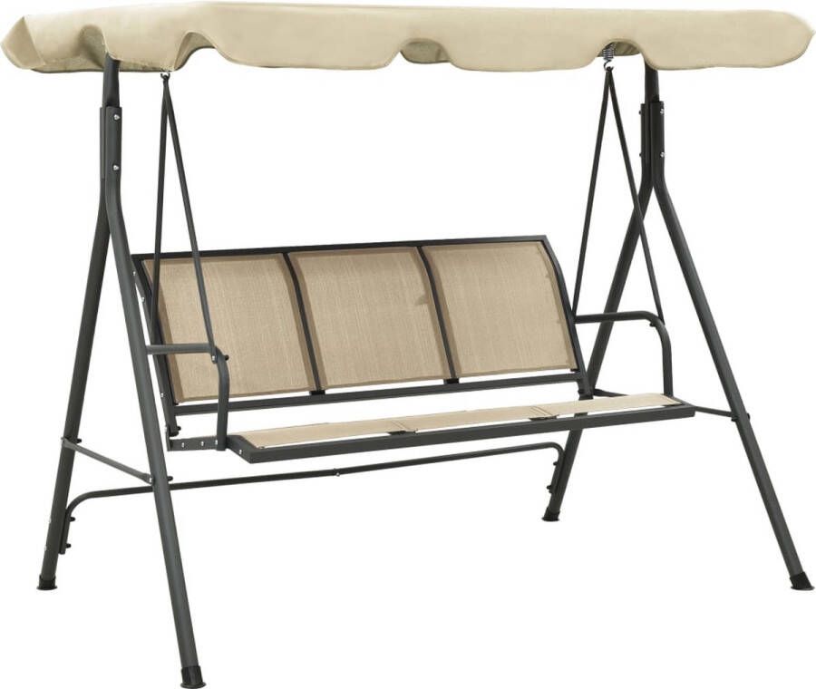 The Living Store Schommelbank met luifel Staal 170 x 118 x 153 cm