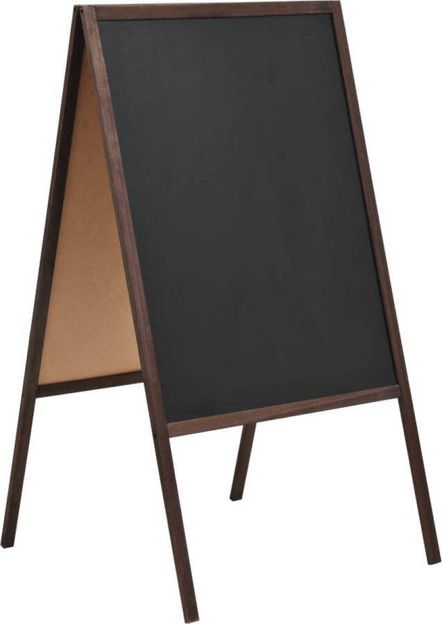 The Living Store Schoolbord A-frame 60x80 cm dubbelzijdig