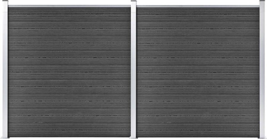 The Living Store Schutting Panelenset 353 x 186 cm HKC aluminium en staal