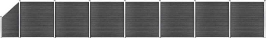 The Living Store Schutting Panelenset HKC 1.311 x (105 186) cm Zwart