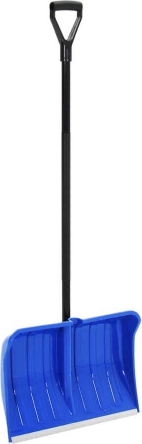 The Living Store Sneeuwschuiver Aluminium 147 cm Brede toepassingen Blauw PP metaal aluminium