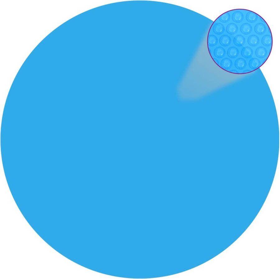 VidaXL The Living Store Solarzwembadhoes PE 356 cm Verhoogt de Watertemperatuur Blauw