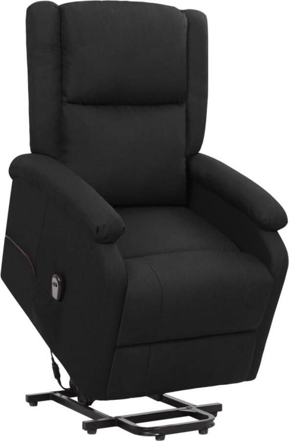 The Living Store Sta-op-stoel elektronisch verstelbaar zwart 70 x 89 x 103.5 cm geschikt voor ouderen rugklachten en gewrichtspijn