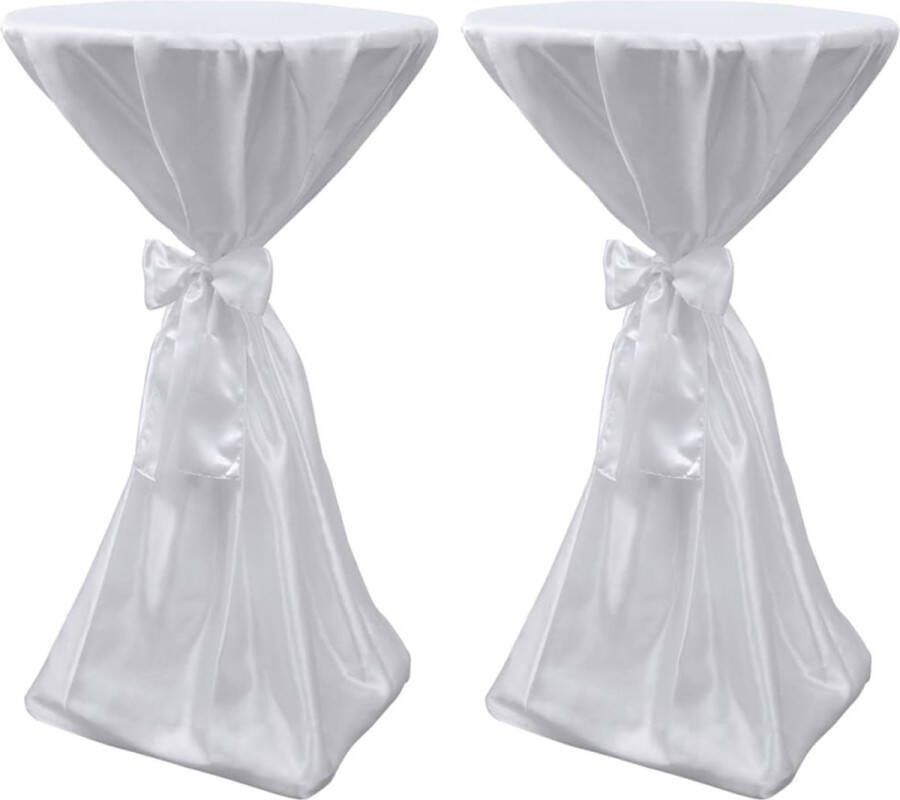 The Living Store Statafelhoezen Ronde Statafels 60x140cm Satijnstof