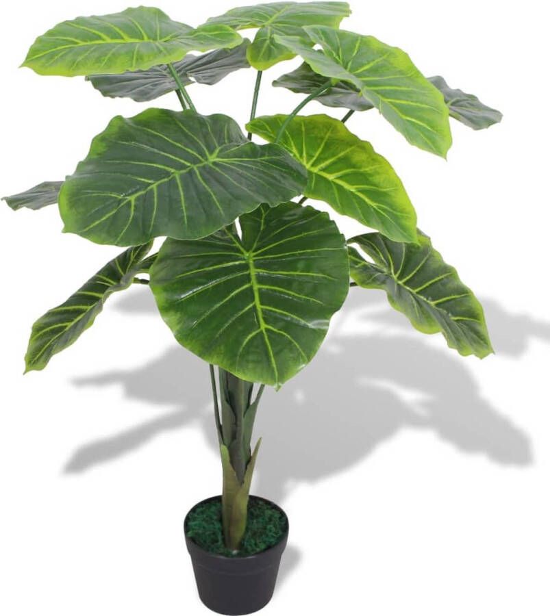 The Living Store Taro Kunstplant Groen 85 cm 13 bladeren