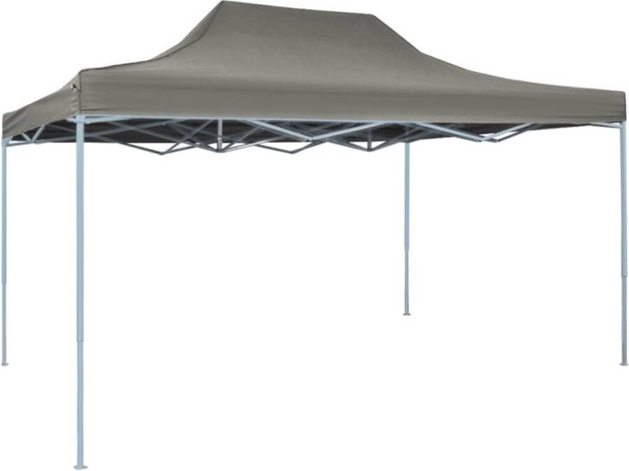 The Living Store Tent pop-up inklapbaar 3x4-5 m antraciet Tuinprieel