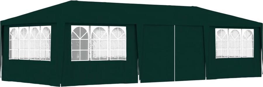 The Living Store Partytent 4x9x2.75m Groen UV- en Waterbestendig
