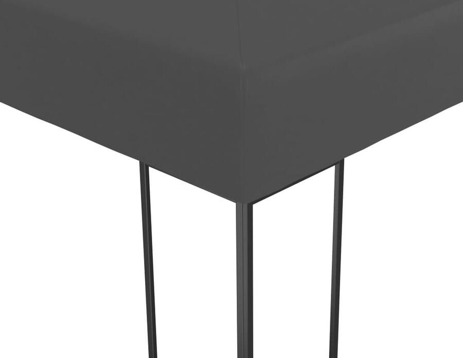 The Living Store Partytent 6 x 3 x 2.7 m Antraciet Uv-bestendig