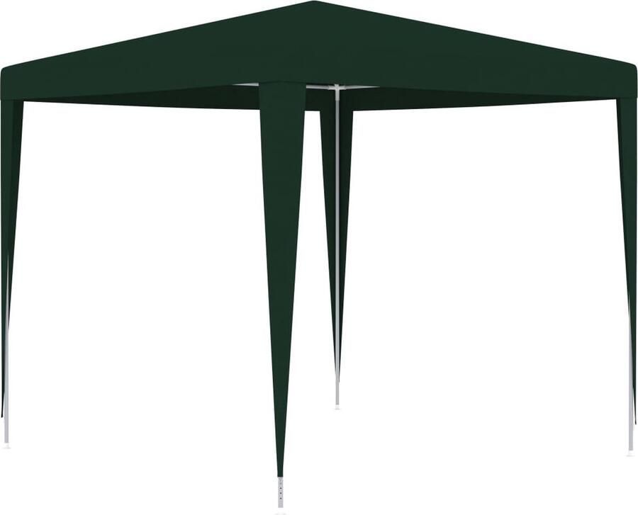 The Living Store Partytent Groen 2.5 x 2.5 x 2.4 m UV- en waterbestendig