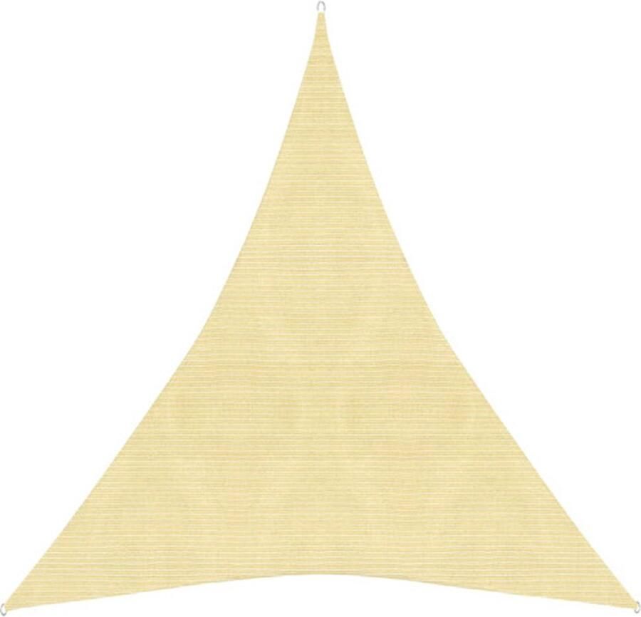 The Living Store Schaduwdoek HDPE 4 x 5 x 5 m beige driehoekig