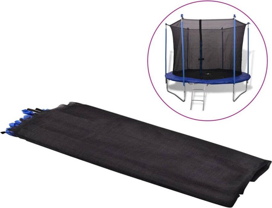 VidaXL The Living Store Trampoline Veiligheidsnet 2.61 x 1.8 m zwart PE 3.05 m trampoline (sku- 142092)