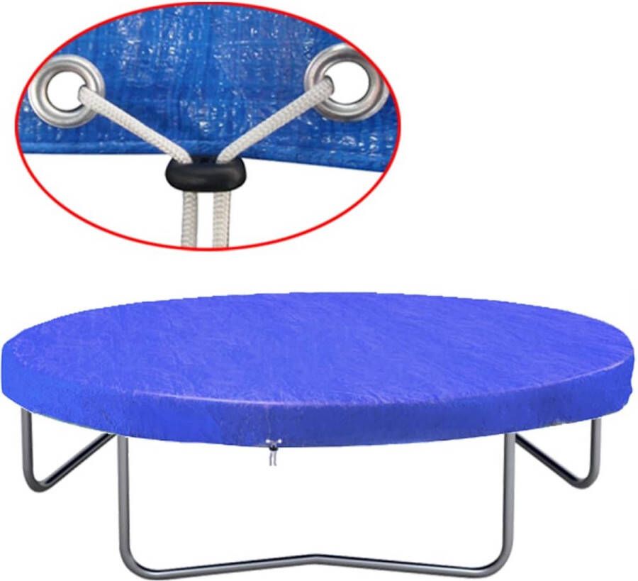 The Living Store Trampolinehoes Donkerblauw 480 cm Polyethyleen