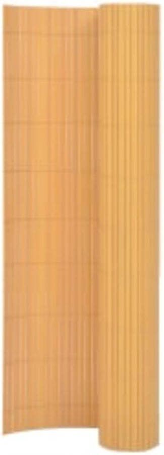 The Living Store Tuinafscheiding PVC 110 x 300 cm Uv- en weerbestendig Geel