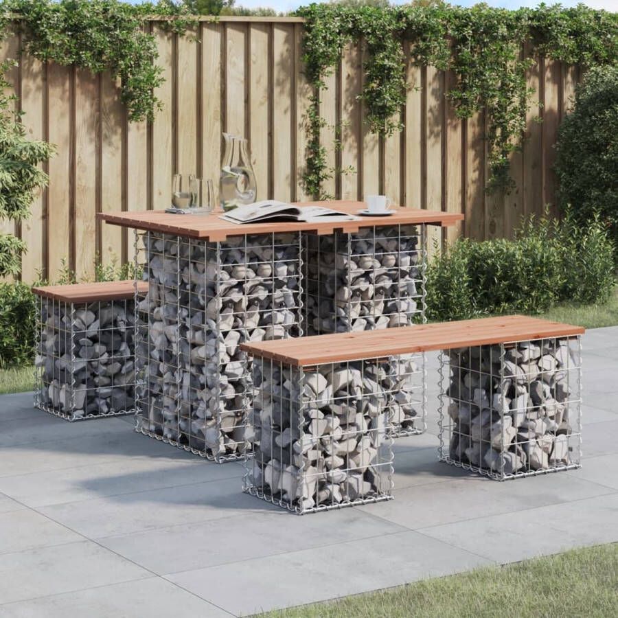 The Living Store Tuinbank Douglas Hout Schanskorf 100x70x72 cm 110 kg draagvermogen