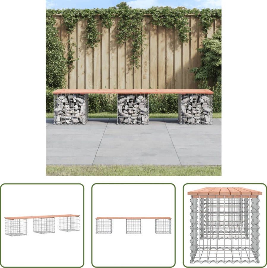 The Living Store -Tuinbank-schanskorfontwerp-203x44x42-cm-massief-douglashout Tuinbank