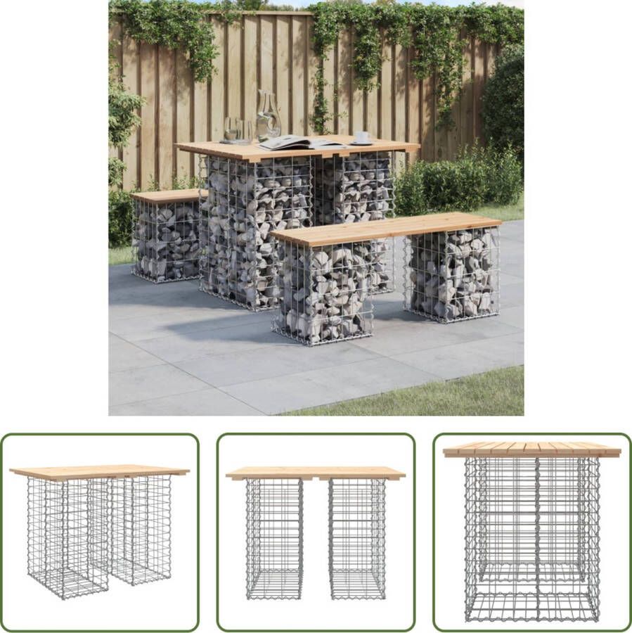 The Living Store Tuinbank Outdoor Meubelen 100 x 70 x 72 cm Massief grenenhout