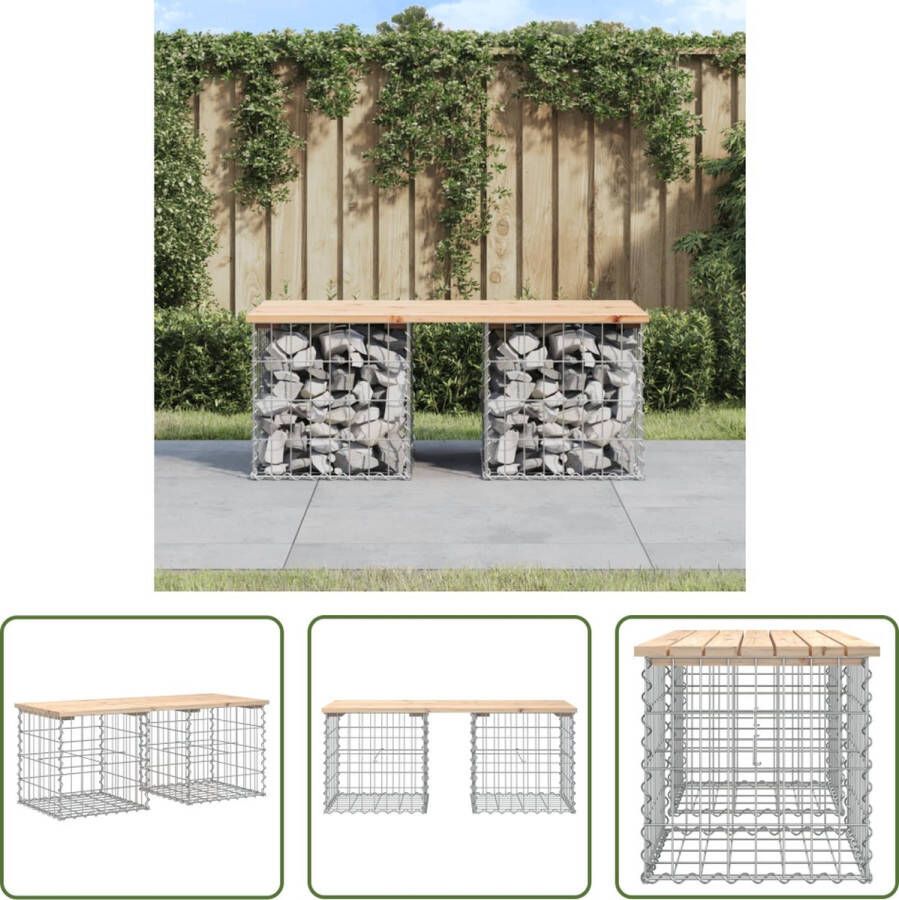 The Living Store Tuinbank Schanskorf 103 x 44 x 42 cm Massief grenenhout