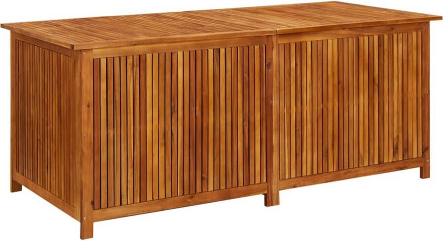 The Living Store Tuinbox Acaciahout Waterbestendige Zak 175x80x75 cm Opbergkist voor Kussens