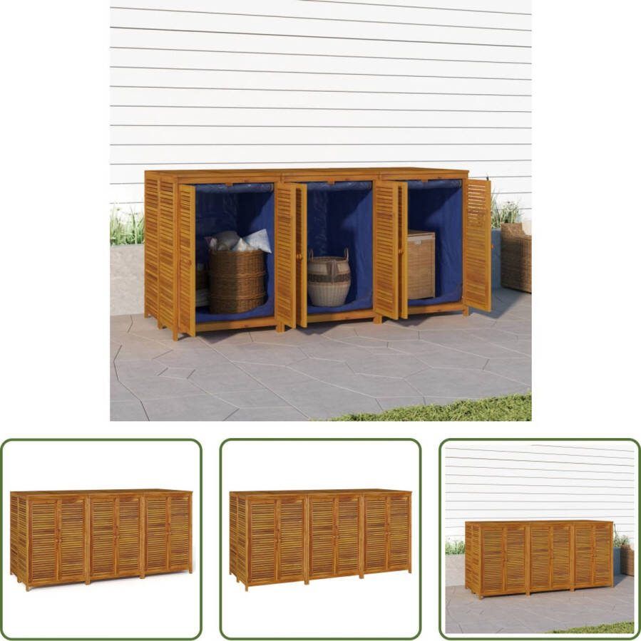 The Living Store Tuinbox Hout 210x87x104cm Massief acaciahout