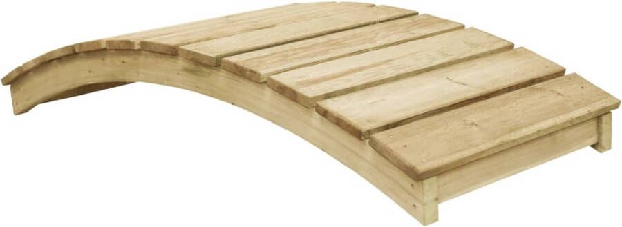 The Living Store Tuinbrug Decoratief Hout 170 cm Weerbestendig Massief Grenen Eenvoudige Montage