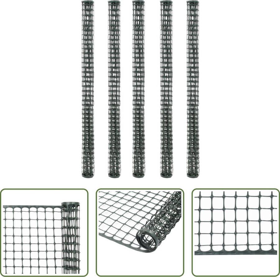 The Living Store Tuinhek Gaashek 1 x 1.2 m 30 x 30 mm Groen HDPE 5 rollen