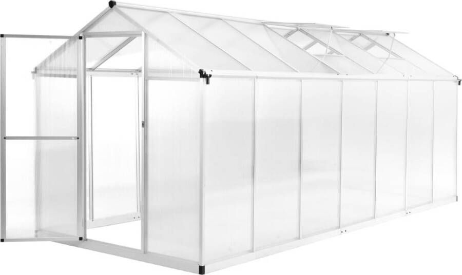 The Living Store Tuinkas 15-6 m³ 421x190x195 cm aluminium Kas