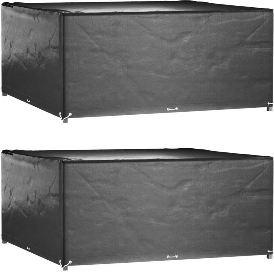 The Living Store Tuinmeubelhoes Rattan Polyetheen 250 x 90 x 90 cm Zwart