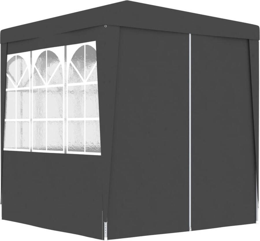 The Living Store Tuinpaviljoen 2x2x2.4m Antraciet UV Waterbestendig