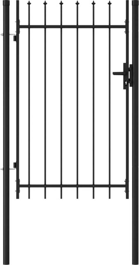 The Living Store Tuinpoort | Tuinpoorten 100 x 200 cm Gepoedercoat staal