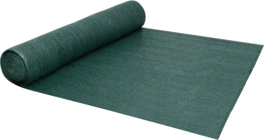 The Living Store Tuinscherm HDPE 1.2 x 25 m Groen 150 g m²