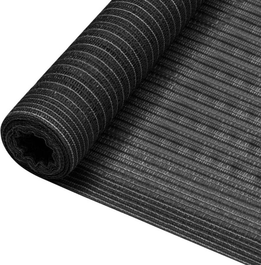 The Living Store Tuinscherm HDPE 1.8 x 50 m Antraciet Schimmel- en uv-bestendig