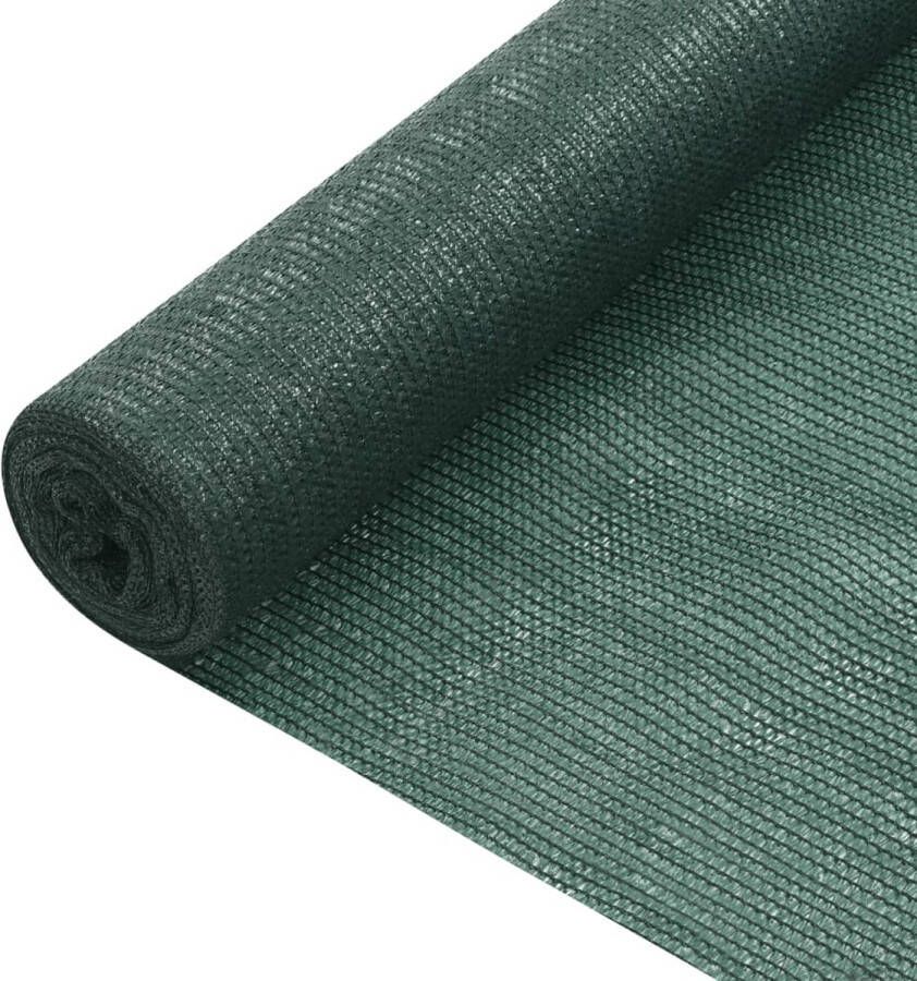 The Living Store Tuinscherm HDPE Privacy 3.6 x 10 m Groen