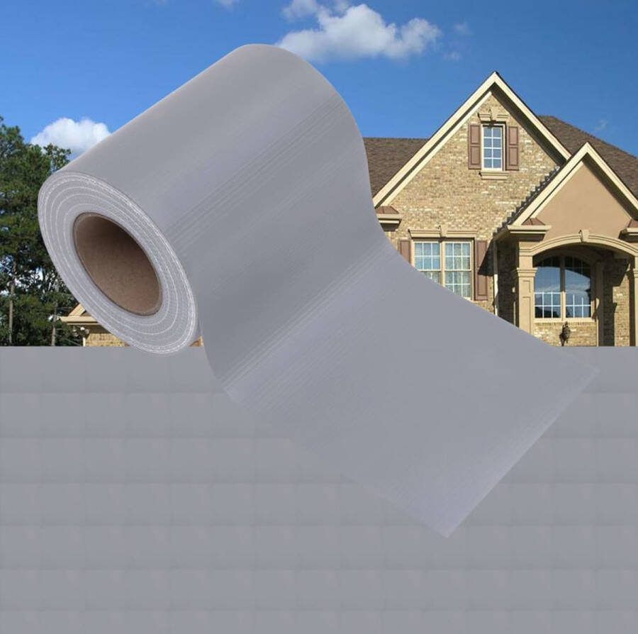 The Living Store Tuinscherm Privacy PVC Vlechtband 35 x 0.19 m Mat Lichtgrijs