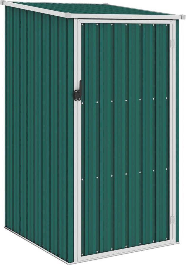 The Living Store Tuinschuur Gegalvaniseerd Staal 87x98x148 159 cm Groen