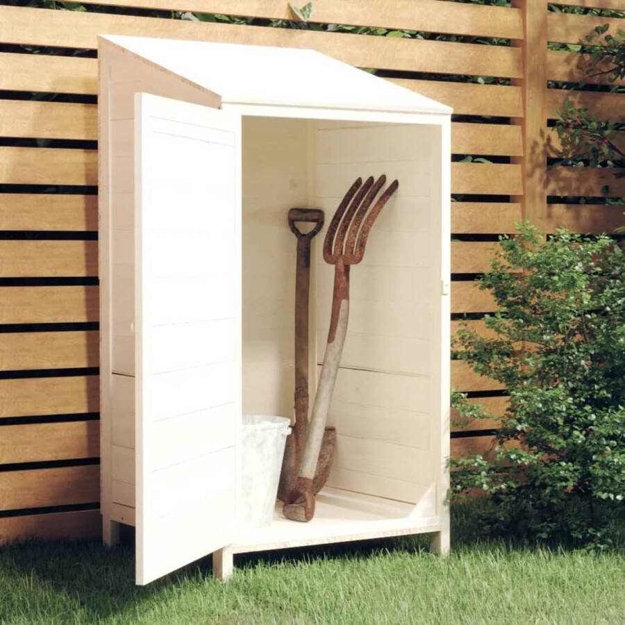The Living Store Tuinschuur Hout 55x52x112 cm Massief Vurenhout