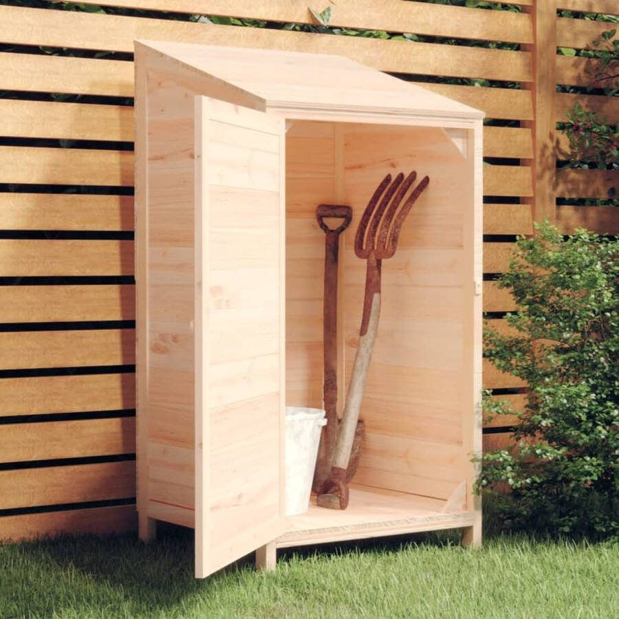 The Living Store Tuinschuur Massief vurenhout 55 x 52 x 112 cm Stabiel frame